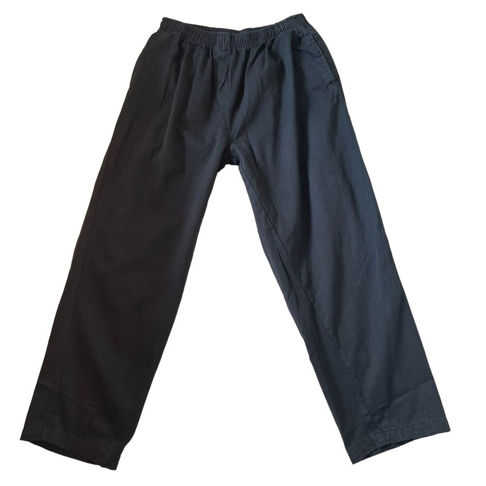 Woman Within Classic Fit Black Jeans Size 16W Pull On Cotton Pants